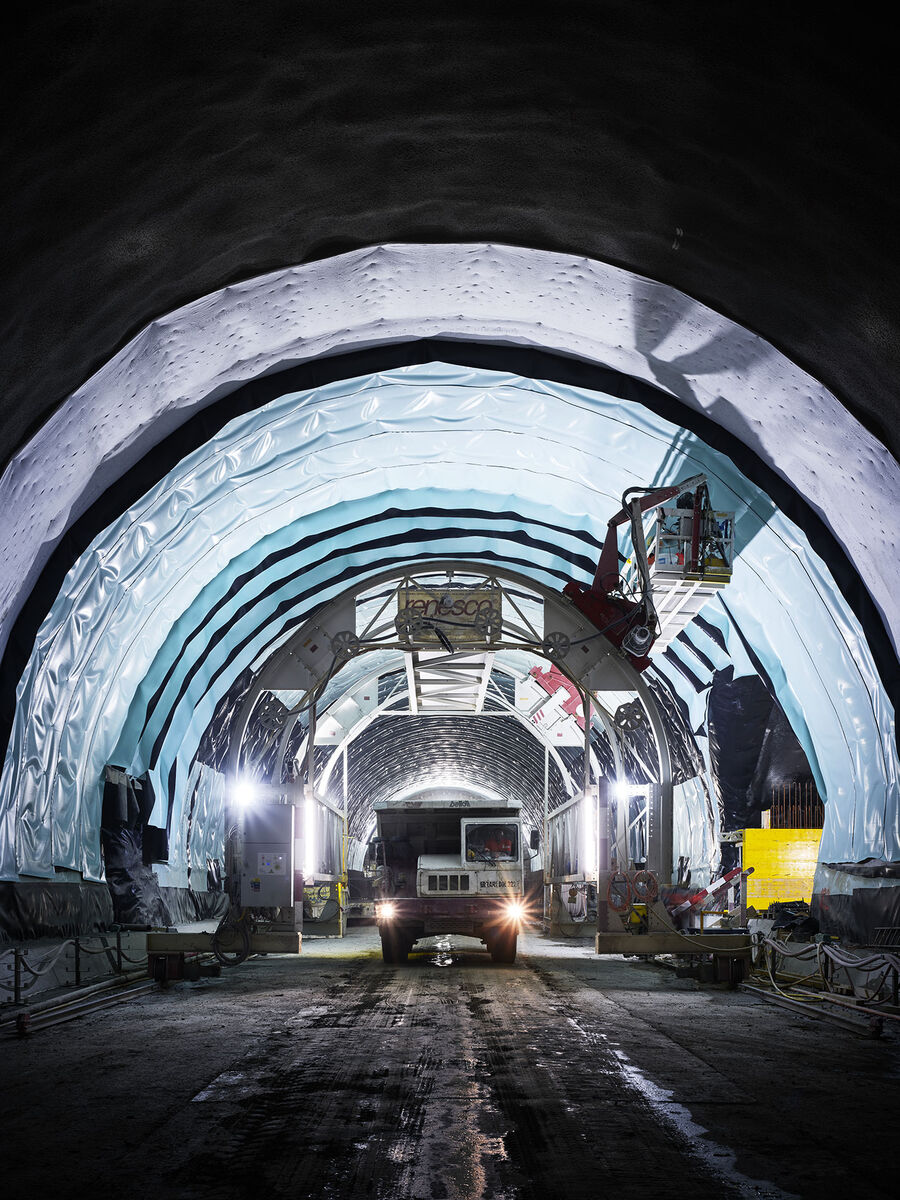 Industriefotografie im Gubrist Tunnel