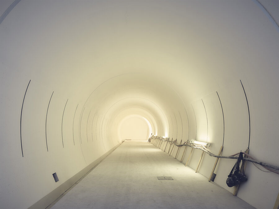 Architekturfotografie Tunnelbau Cern Genf