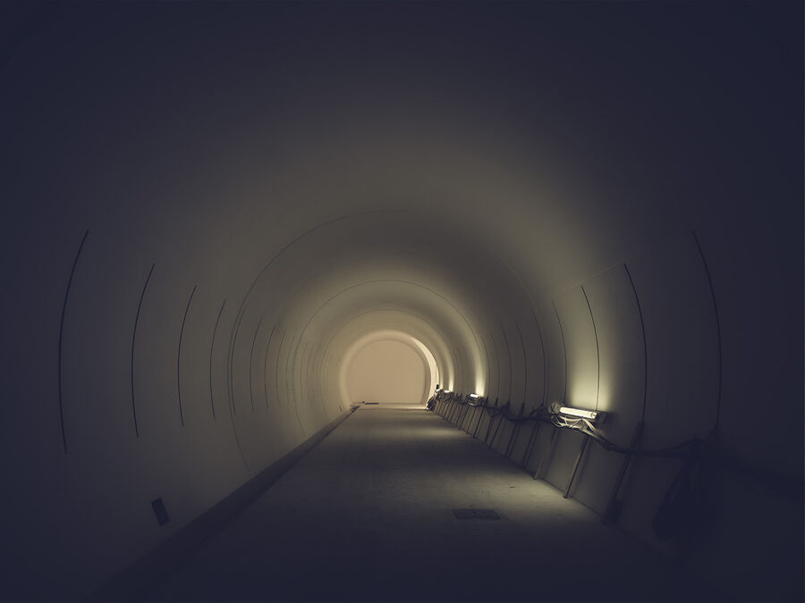 Architekturfotografie Tunnelbau Cern Genf