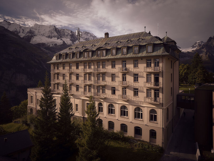 Umbau Palace Hotel Mürren – atmosphärische Architekturfotografie zwischen Geschichte und Gegenwart