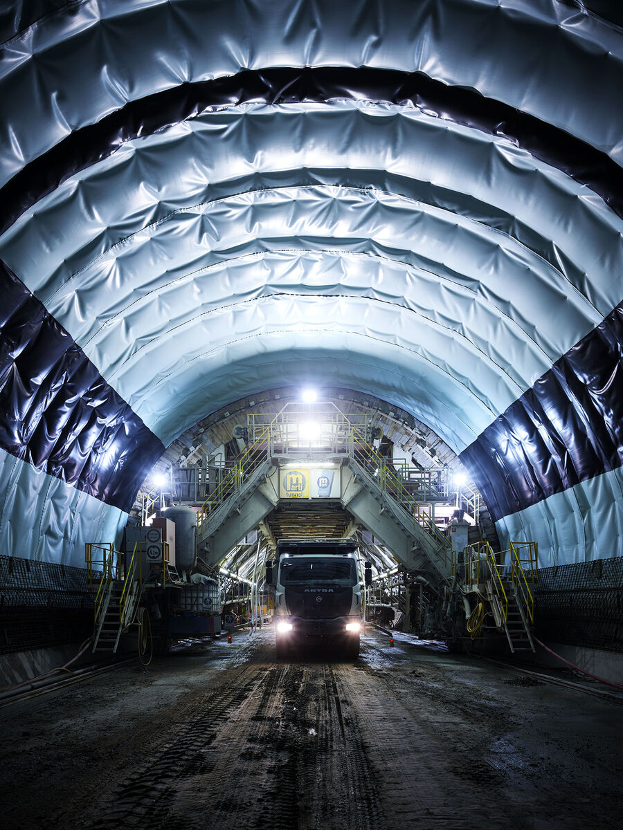 Industriefotografie im Gubrist Tunnel