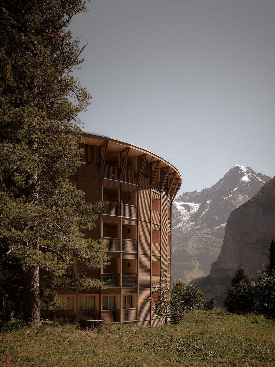 Umbau Palace Hotel Mürren – atmosphärische Architekturfotografie zwischen Geschichte und Gegenwart